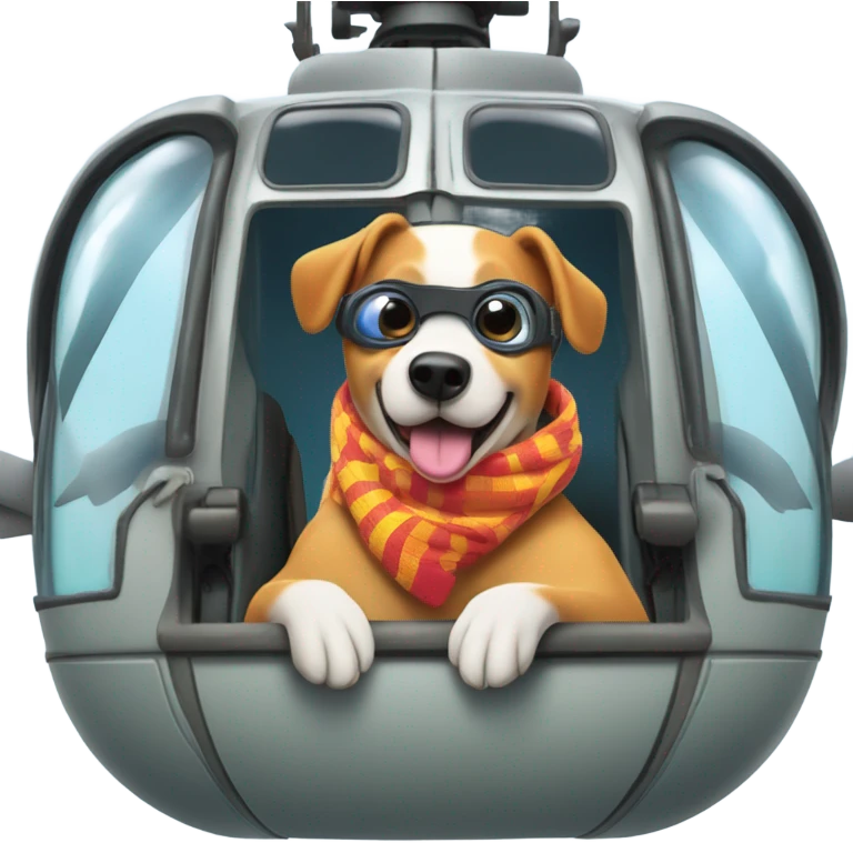 Dog helicopter emoji
