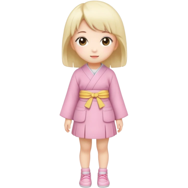 Kawaii girl Japanese full body emoji