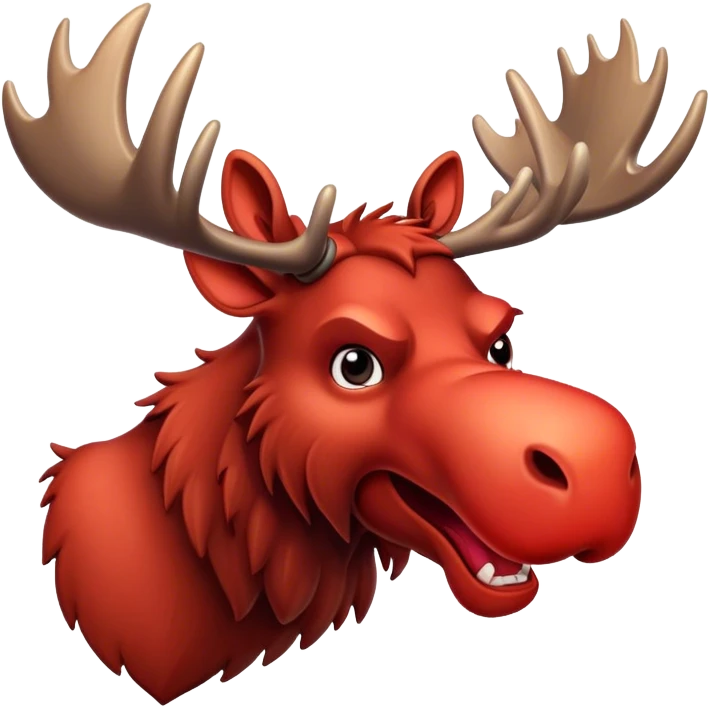moose angry getting red emoji