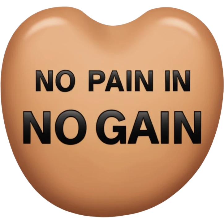 No pain no gain emoji