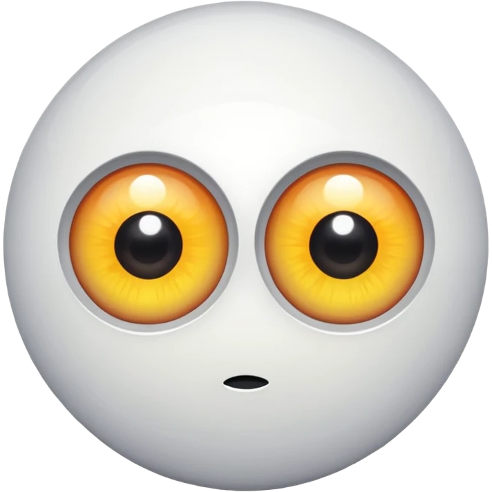 two big  white eyeballs emoji