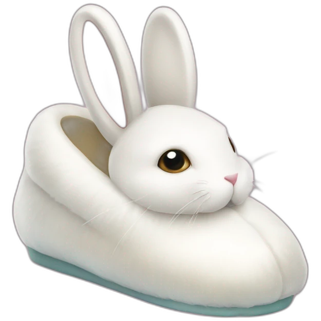 Pearlescent rabbit slipper emoji