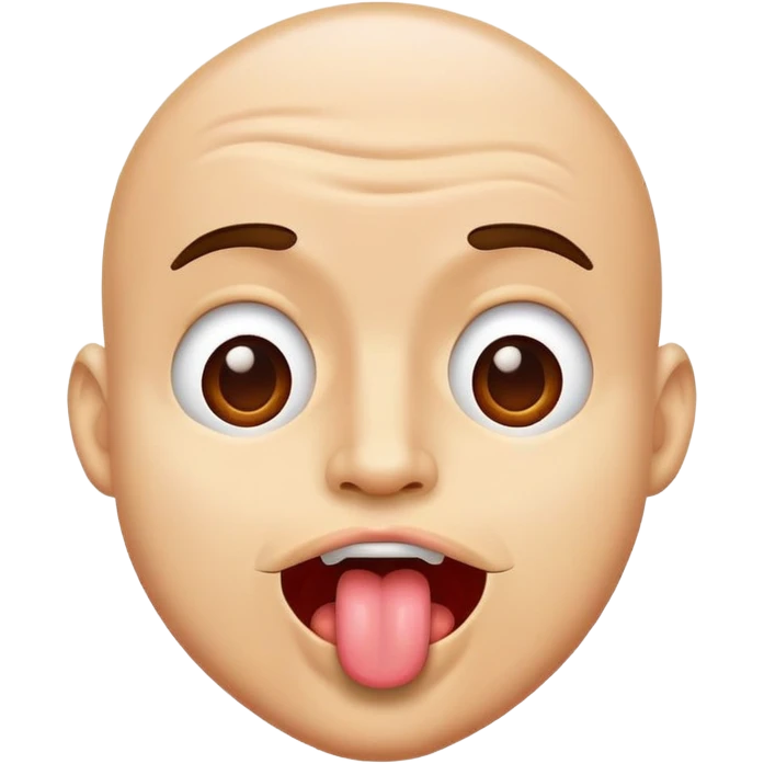 man face with tongue out shaking head  emoji