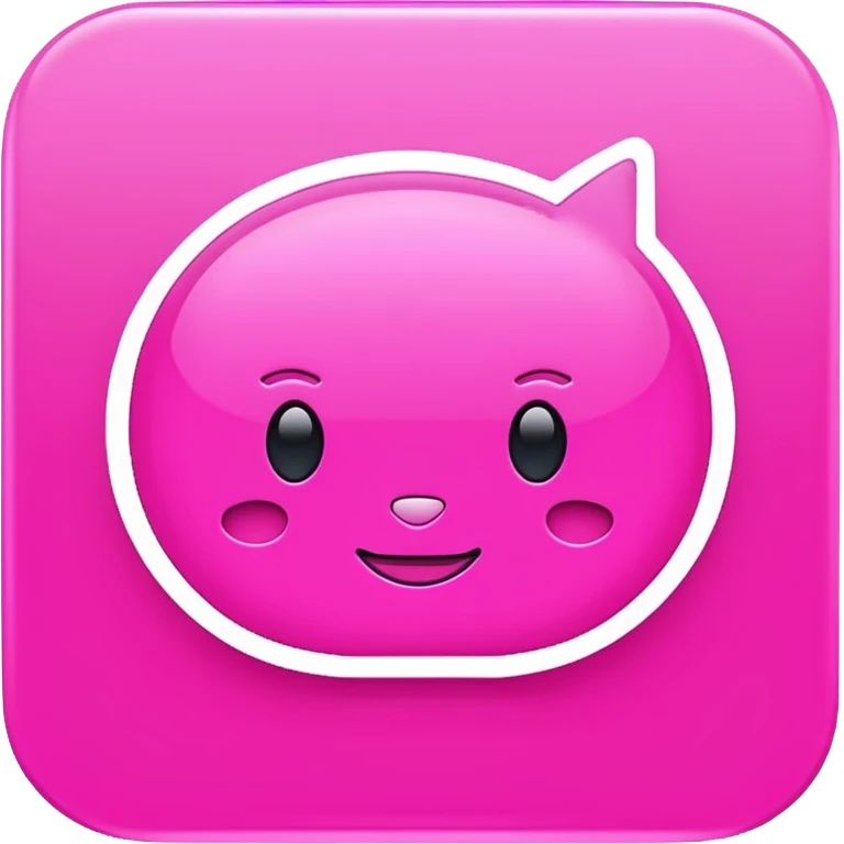 pink chat gpt ai app logo emoji