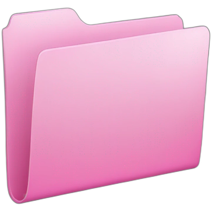 pink folder emoji