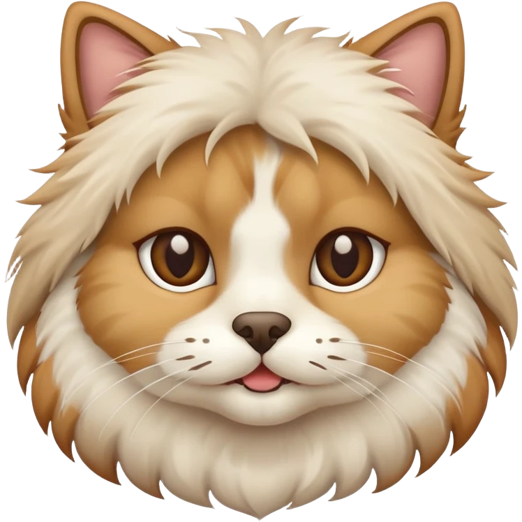 cat with the face of dog emoji