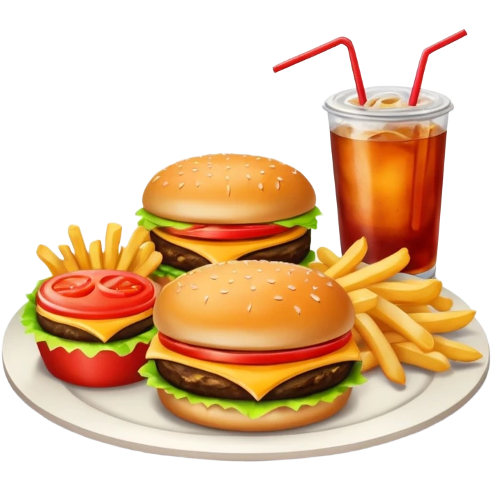 ungesundes mittagessen emoji