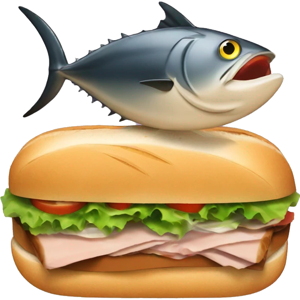 tuna fish sandwich and cola emoji