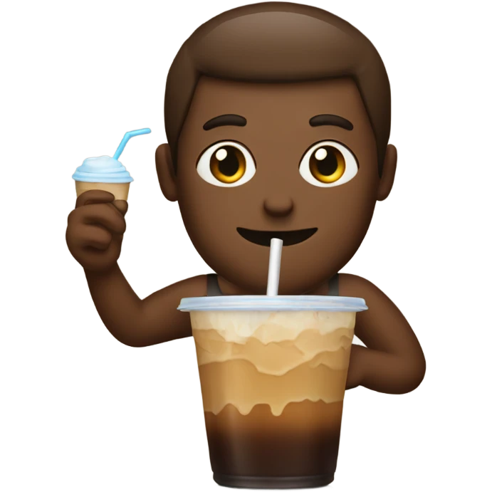 iced coffee in hand emoji