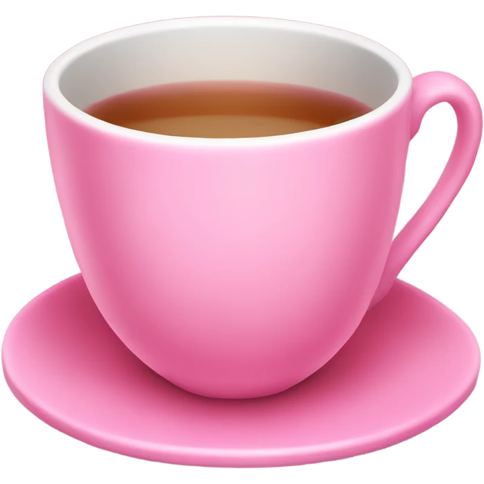 Pink tea cup  emoji