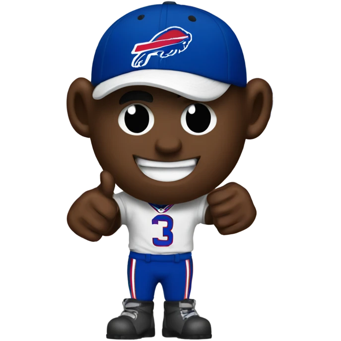 Buffalo Bills themed thumbs up emoji
