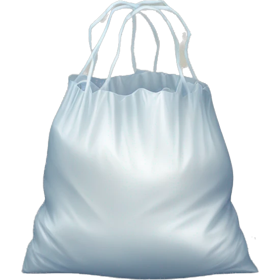 simple plastic bag with handles emoji