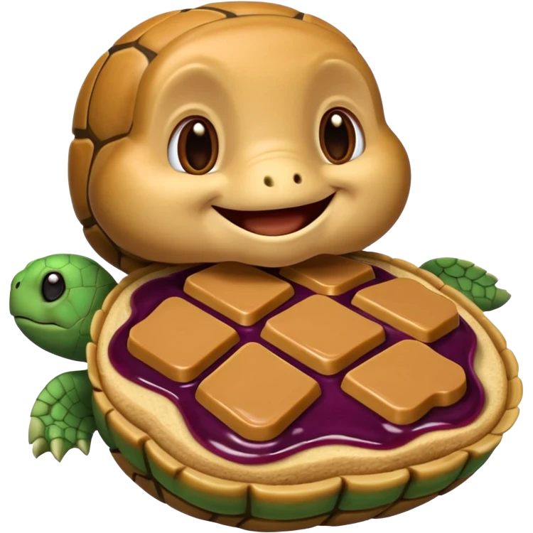 Peanut butter jelly turtle emoji