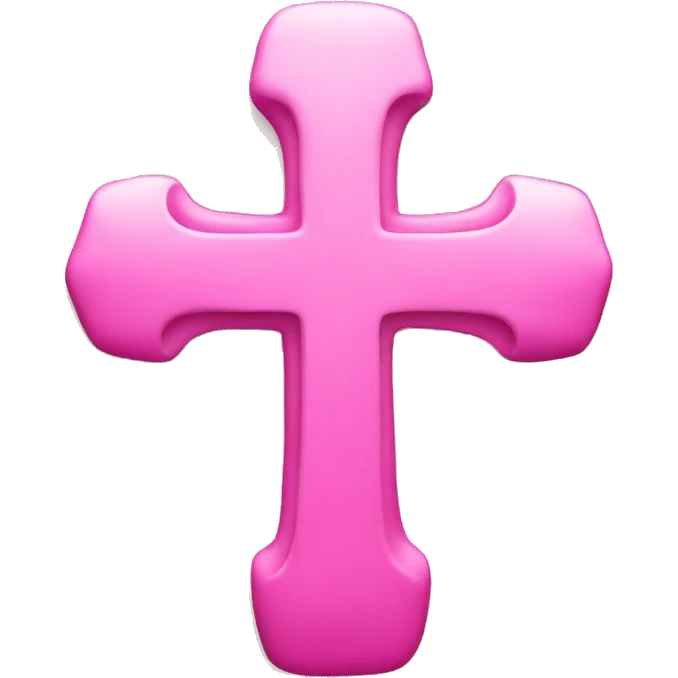 Cross pink emoji