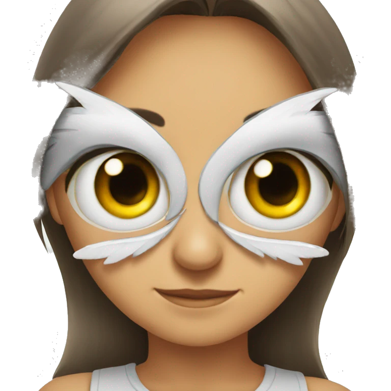 Eyes with wings  emoji