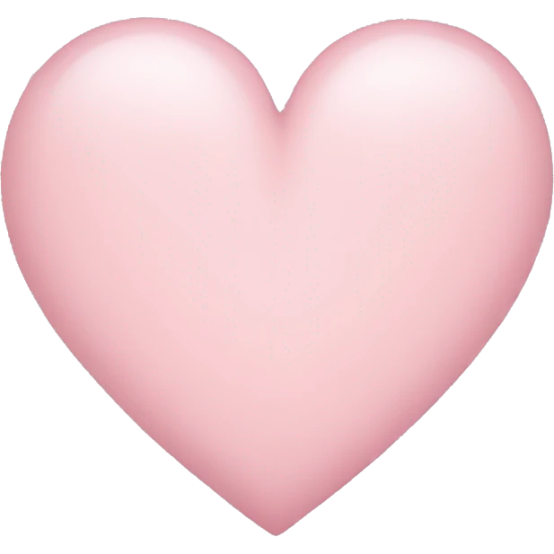 light pink heart  emoji