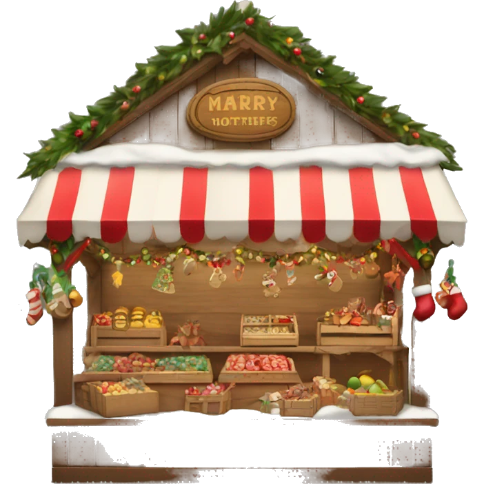 Christmas market booth emoji