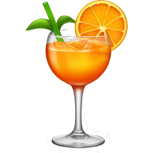 orange alcoholic cocktail

 emoji