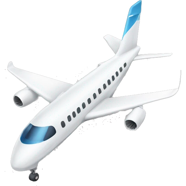 plane with wind and flying in action for the term "flew emoji