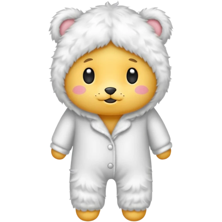fluffy pyjamas emoji