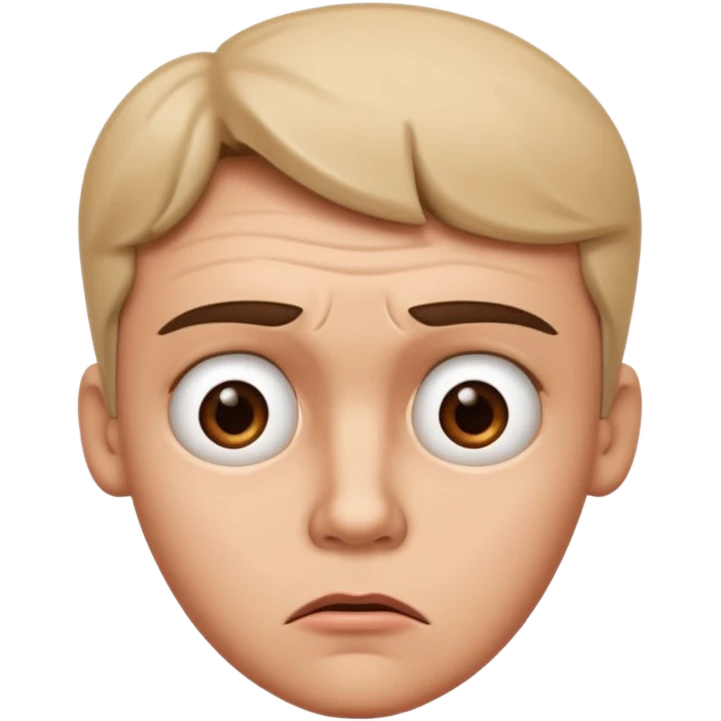 confused looking face emoji