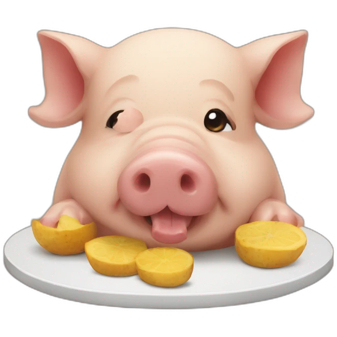 Cochon et penda emoji