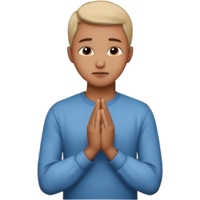 pray to the lord in the peace of our home emoji