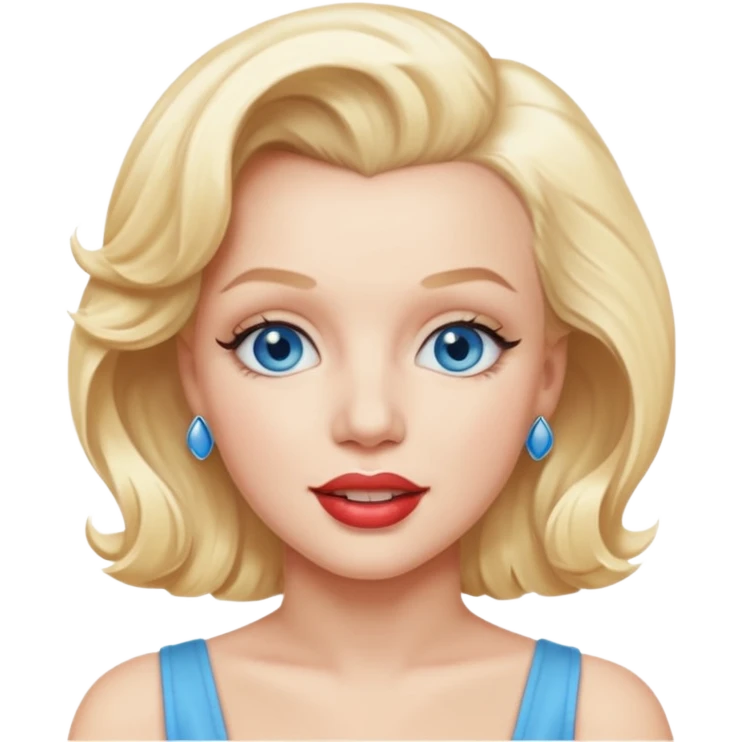 Marilyn Monroe  blue eyes  emoji