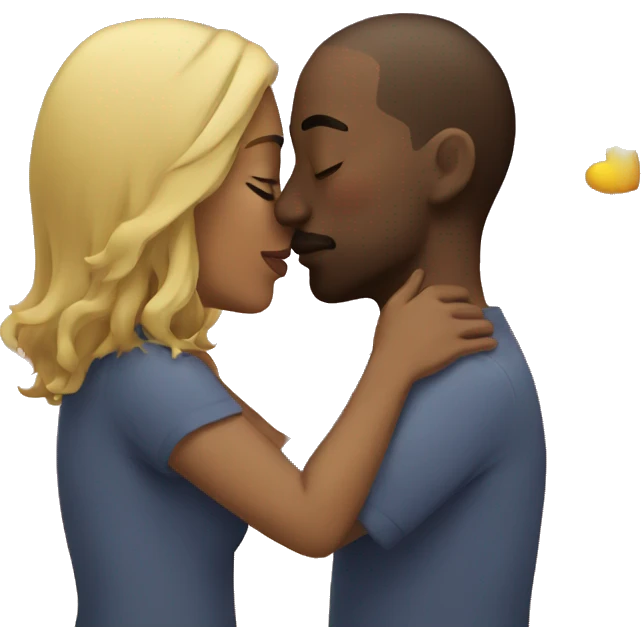 Couple kissing emoji