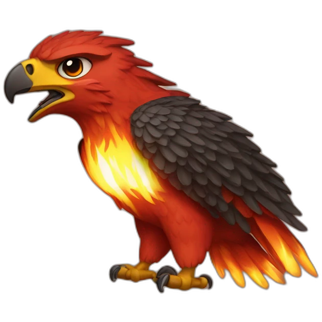 Fire hawk emoji