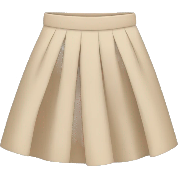 beige skirt emoji