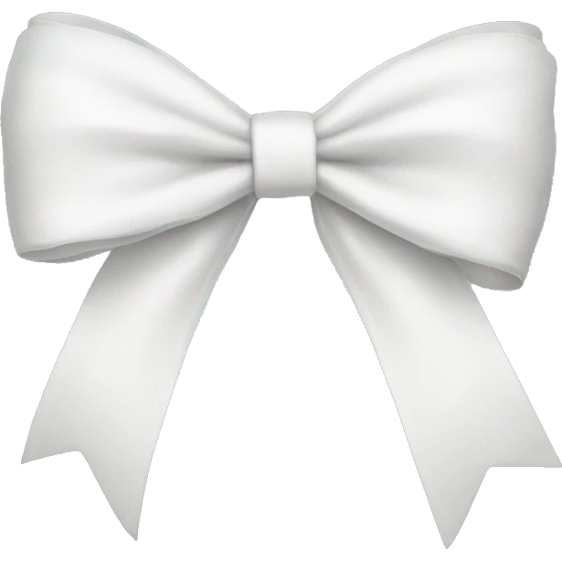 White bow emoji