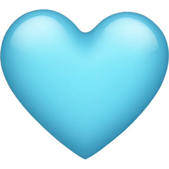 Light blue heart emoji