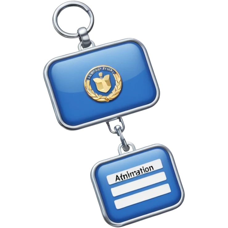 staff badge for administration authority emoji