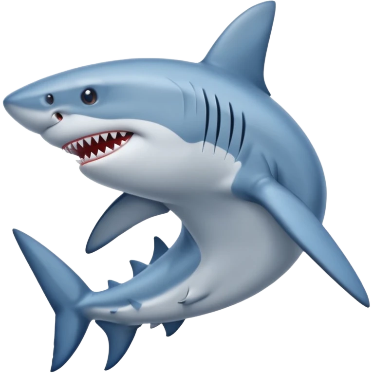 Tralalero tralala shark with blue shoes with feet emoji