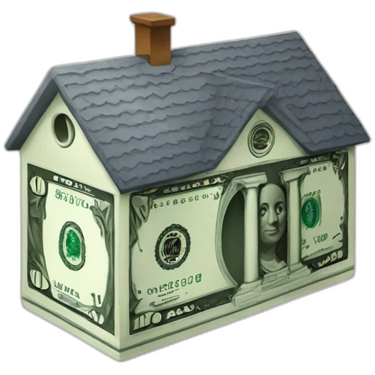 dolar con casa  emoji