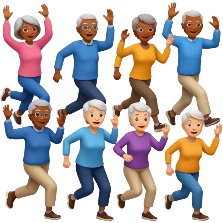 an emoji showing older people with power of $MOVEMENT emoji