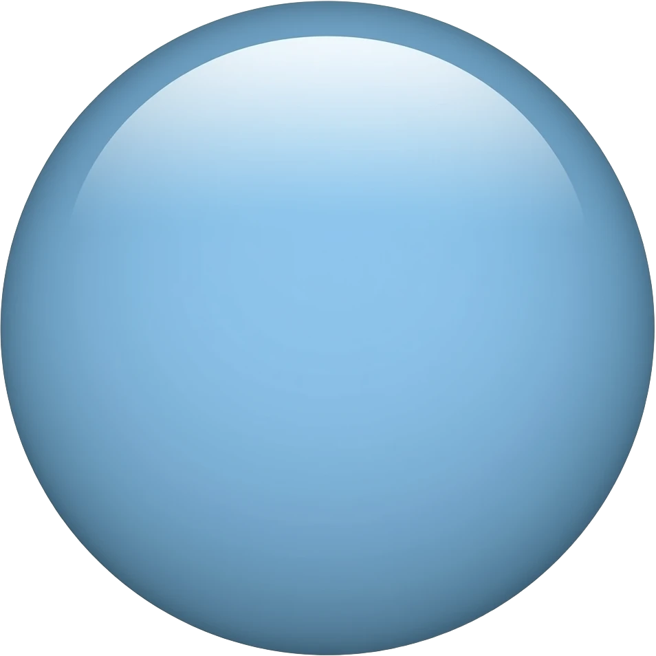 a light blue circle as a background emoji