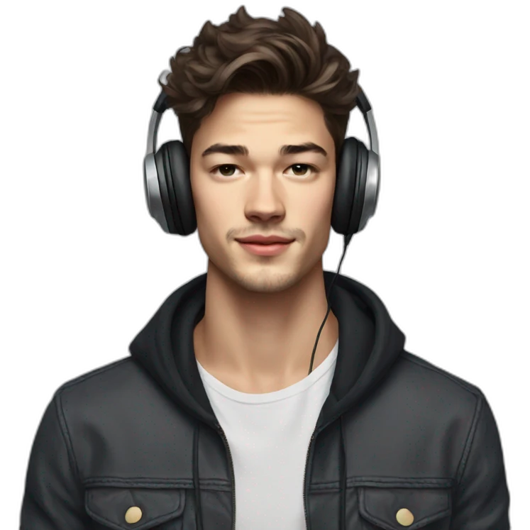 Chico lachowski with headphones emoji