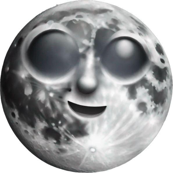 a moon emoji