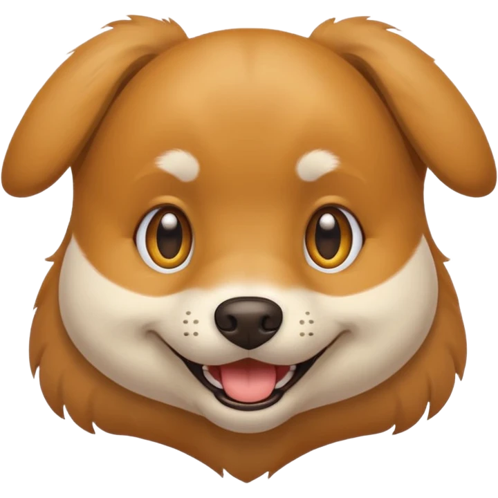Chien qui rie emoji