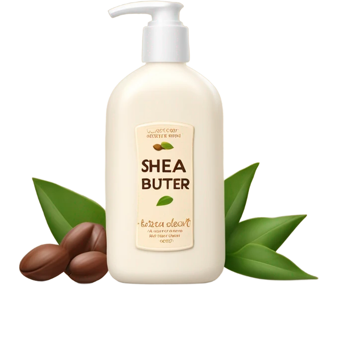 shea butter lotion bottle  emoji