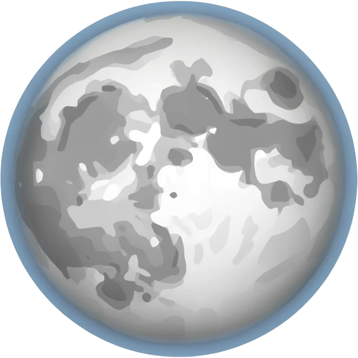 A moon surrounded by bright rays of light emoji