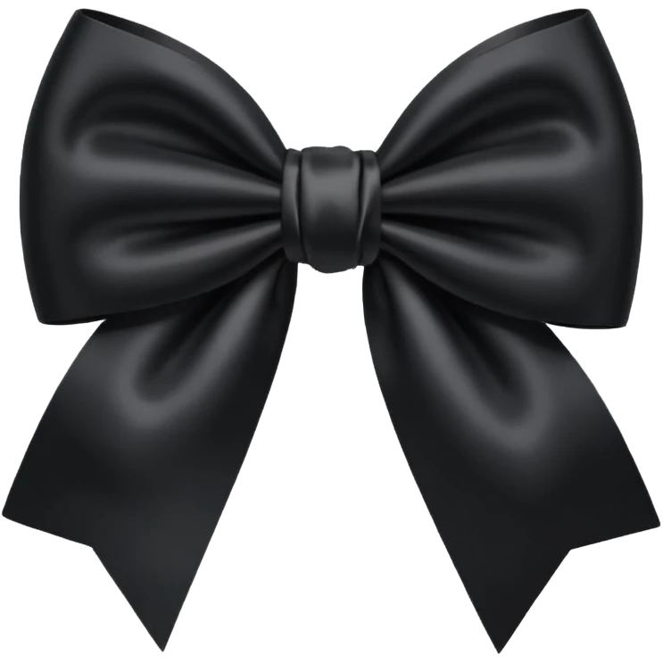Black bow emoji