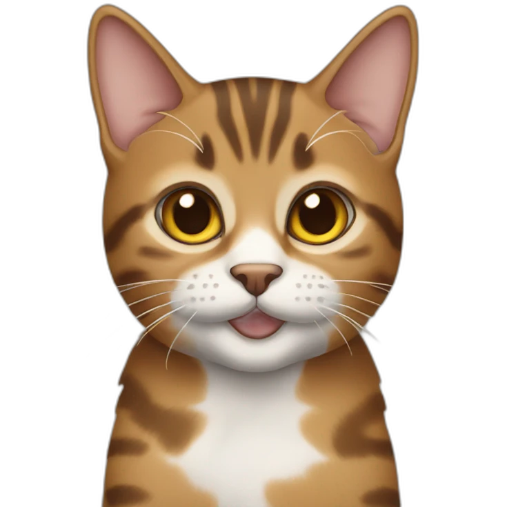 brown and tan tabby cat emoji