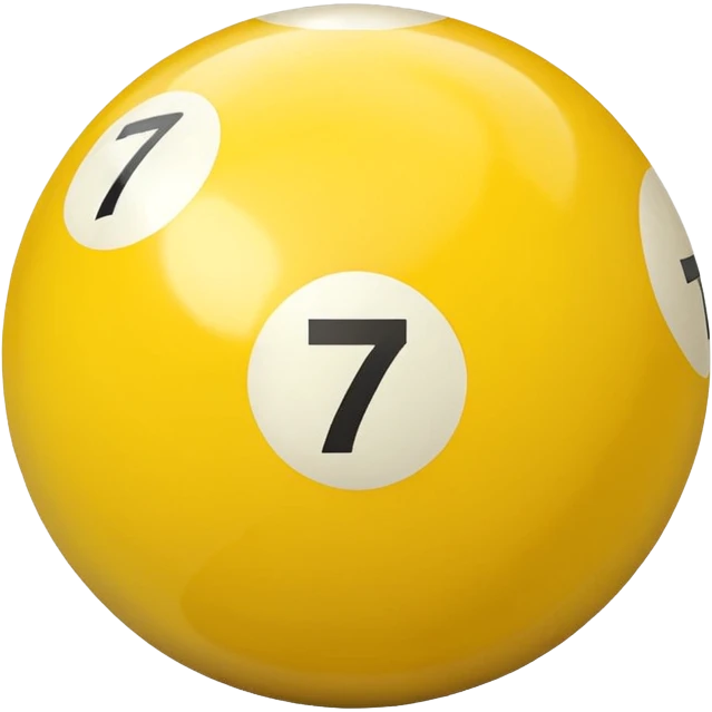 7 numbered billiard ball  emoji