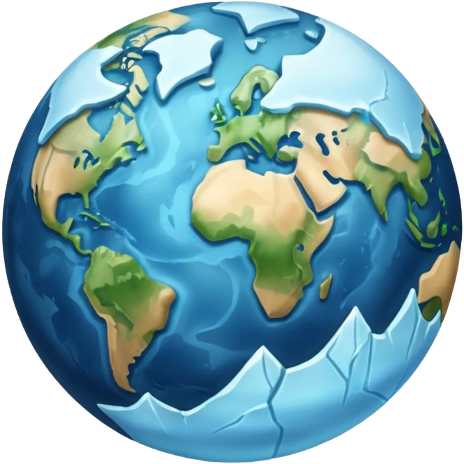 cold-looking-earth emoji