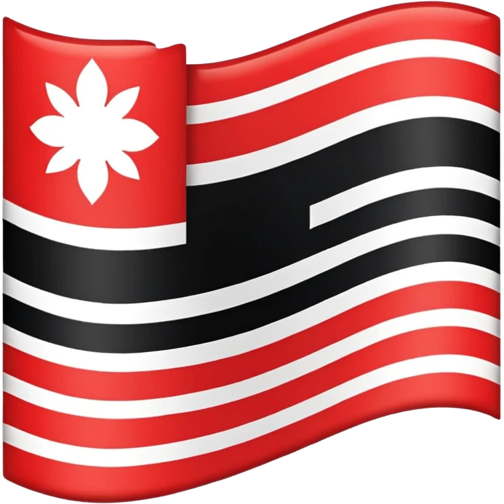 Флаг мокши. Сверху вниз  красный белый чёрный emoji