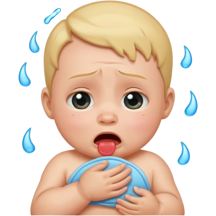 One baby crying  emoji