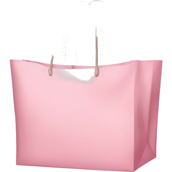 Light pink, Victoria’s Secret, shopping bags emoji